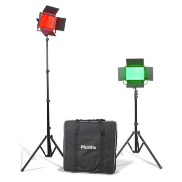 Phottix Kali50R RGB LED Light Twin Kit Set